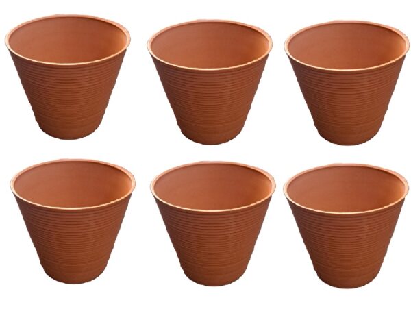 Vibrant Multi-Color Small Plant Pots – Pack of 6 - Image 4