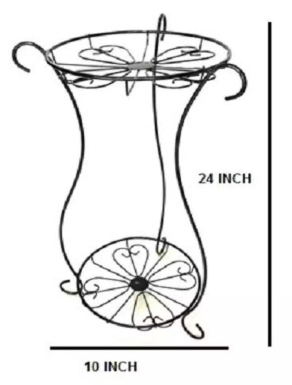 Premium Dual Pot Iron Plant Stand – Modern & Space-Saving - Image 2